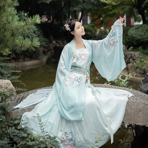 Fairy Dress Hanfu Women Oriental Dress Cosplay Costume Chinese Outfit Classical Dance Wear Fairy Skirt Festival Clothing DL7298