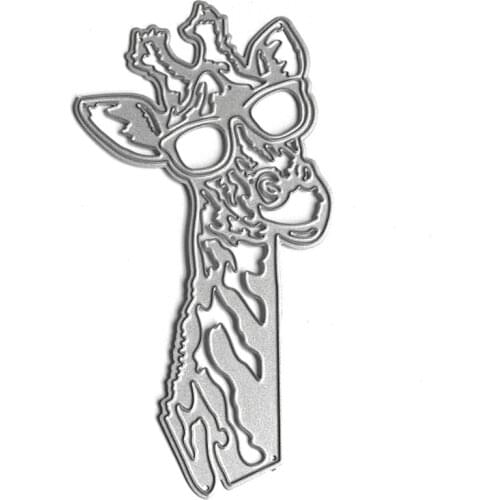 Sunglasses Giraffe Style Frame Carbon Steel Cutting Dies DIY Scrapbooking Photo Album Embossing Paper Cards Making Stencil 449E