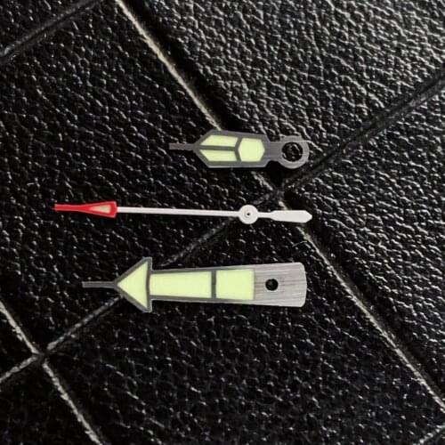 Watch hands for NH35/NH36 Movement Regarder les mains Mira las manos Uhrzeiger Green luminous Watch Parts Accessories GreenWhite