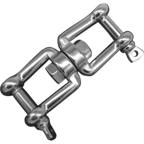 Heavy Duty Stainless Jaw and Jaw Swivel Marine SS304 Jaw-Jaw Type Swivel Anchor Chain Connector Shackle 4mm 5mm 6mm 8mm