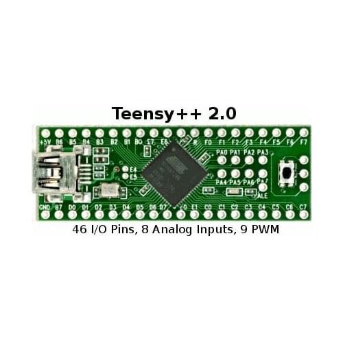 Teensy 2.0++ USB AVR Development Board Keyboard Mouse ISP U Disk Experimental Board AT90USB1286