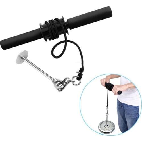 Forearm Wrist Blaster Roller Trainer Arm Triceps Strength Trainer Power Weight Lifting Rope Gripper Strengthener Equipment