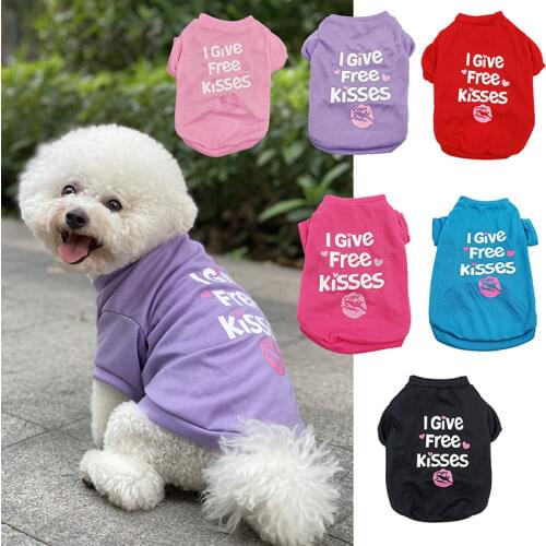Pet Dog Clothes Summer Cute Breathable Puppy Pet Clothes Dog Vest Shirt Dog T-shirt Pet Clothes Chihuahua Small Cat Dog Clothes