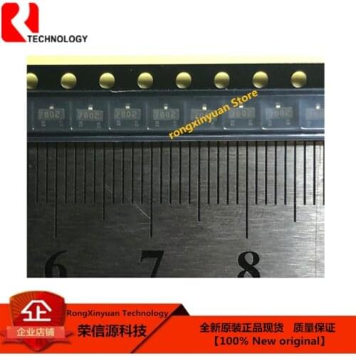 100 pcs/lot 2N7002 2N7002LT1G 2N7002LT1 Marking: 7002 SOT-23 Small Signal MOSFET 60 V N-Channel 100% New original