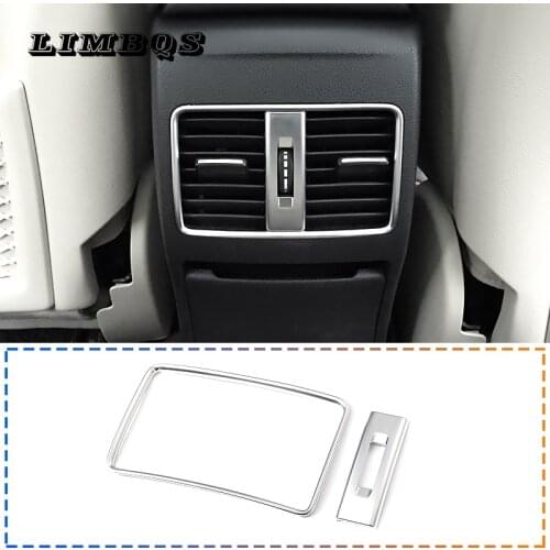 2 styles Chrome Rear Air Outlet Cover For A180 W246 W117 Mercedes Benz A B CLA GLA Class back air conditioner inlet trim sticker