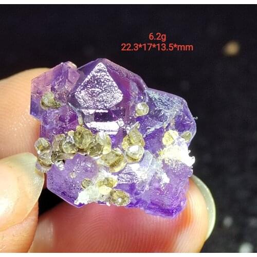 3.1g-9gFamous person, fluorite mineral stone, decorative ring vein healing geological teaching specimen, crystal quartz gem