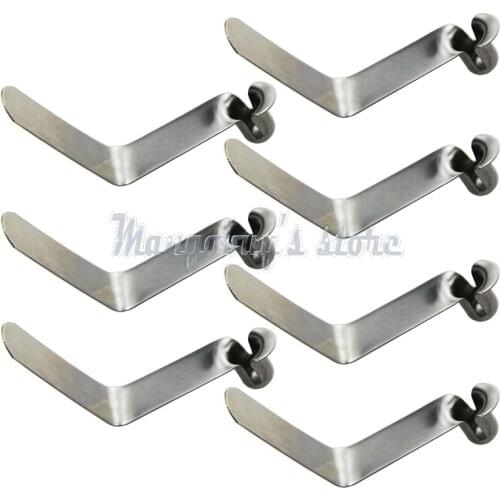 5 PCS Stainless Steel Push Hollow Button Spring Clips Snap Locking Kayak Paddle Tent Pole Awning Fishing Boat Accessories Marine