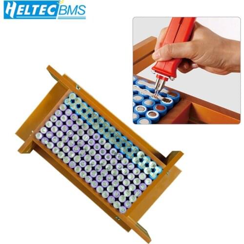 Battery fixture frame 18650 battery pack spot welder universal fixture 18650 lithium battery welding fixture adjustable Battery