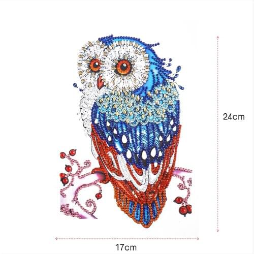 DIY Diamond Painting Stickers Bird Cross Stitch by Numbers Switch Decals Embroidery Needlework Home Bedroom Wall Decoration