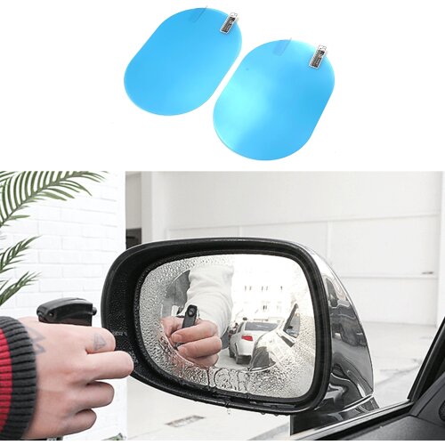2PCS Car mirror anti-fog water film For Renault Espace Twingo Clio ZOE Kwid SYMBIOZ ARKANA Duster EZ-PRO Lodgy Alpine A110