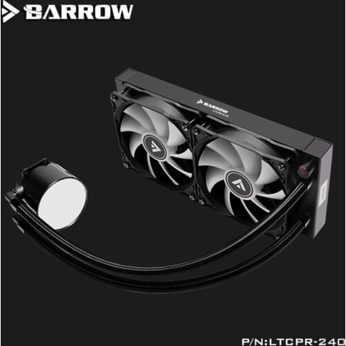 Barrow PWM Fans Intel 115x/X99/X299 AMD Water Cooler CPU AIO 240mm/360mm with 120mm Pro RGB Fans cpu radiator Water cooling tool