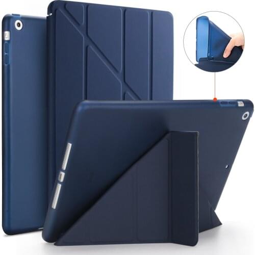 Case for iPad Air iPad 5 PU Leather Full Case with TPU Soft Back Multi-Fold Smart Cover for iPad Air 1 A1474 A1475 A1476 Case