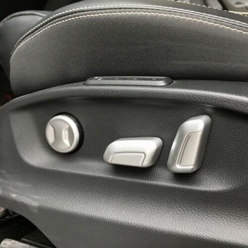 For Skoda Superb 2016-2018 Car Styling Auto Accessories ABS Chrome Car Seat adjustment Switch Cover Trim