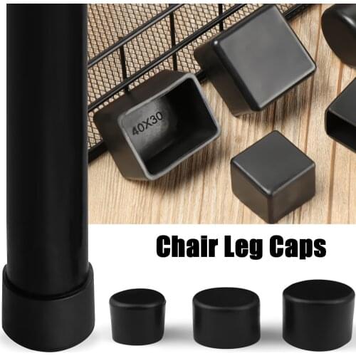 4pcs/set Chair Leg Caps Rubber Feet Protector Pads Furniture Table Covers Socks hole plugs dust Cover furniture leveling feet