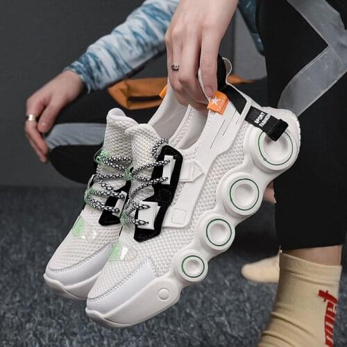 Mens Creative Design Gear Sole Casual Shoes Light Breathable Running Fitness Sneakers Daily Walk Comfortable Soft Mesh Rubber