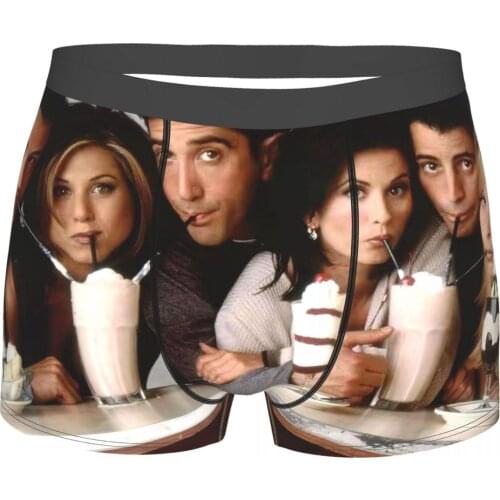 Friends American TV Sitcom Underpants Breathbale Panties Male Underwear Sexy Shorts Boxer Briefs