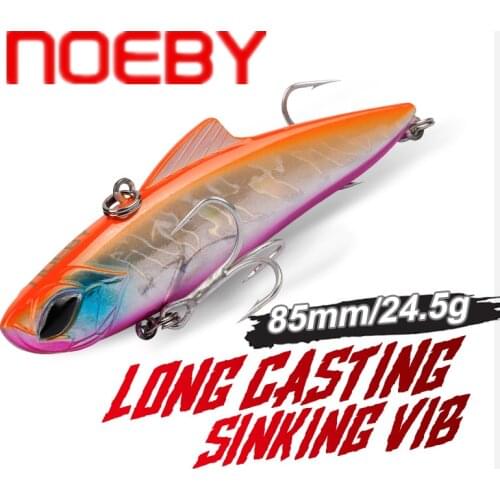 NOEBY NBL9499 Sinking VIB Fishing Lure 85mm 24.5g Artificial Hard Bait Wobbler for Bass Pike Diving 1-1.5m VMC Hook Hard Lure