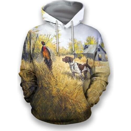 Newest Pheasant Hunting All over Printed Hoodies men/women Harajuku Fashion Hooded Sweatshirt Autumn Hoody Casual Fashion tops