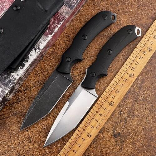 Straight knife G10 hunting knife D2 steel EDC tool army special forces combat survival hunting camping outdoor tool knife