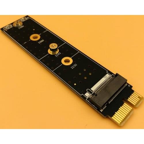 PCIE to M2 SSD Adapter M Key Connector M2 NVME PCIE x1 Full Speed M.2 2280 Aluminum Heatsink SSD Thermal Silicon Wafer Cooling