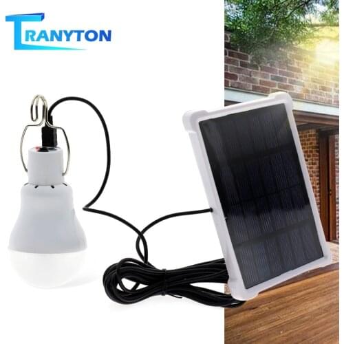 15W 130LM Outdoor Solar LED Light Portable Bulb Waterproof Panel Emergency Bulb for Garden Path Street Camping Solar linging