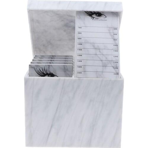 Professional Plastic Lash Plate Storage Organizer Box Makeup Eyelash Extension