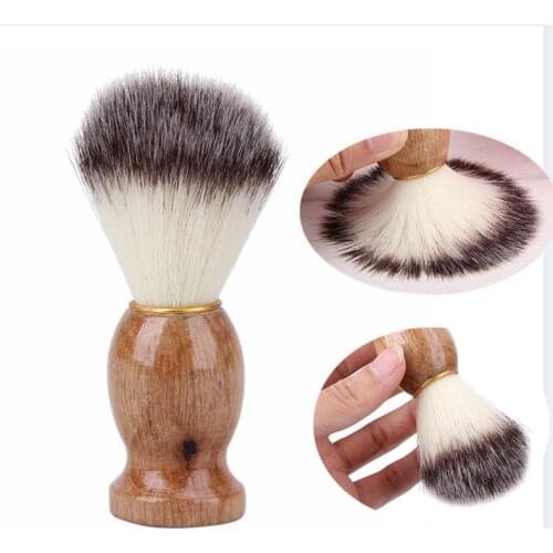 Badger Hair Mens Shaving Brush Salon Men Facial Beard Cleaning Appliance Shave Tool Razor Brush with Wood Handle for Men