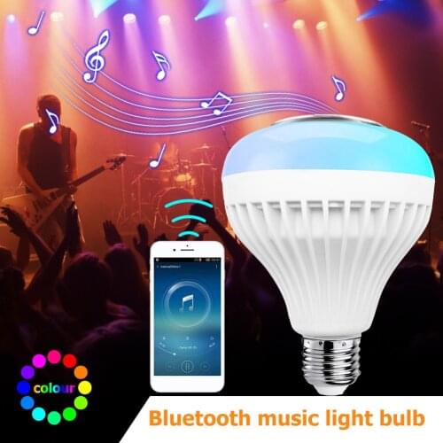 E27 LED Magic Bulb Lights 12/18W RGB Colorful Changing Bluetooth Smart Lighting Lamp for Indoor Home Decoration