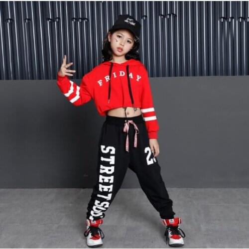 2021 Spring Autumn Children Hip Hop Dance Costumes Girls Boys Jazz Hip hop Dance Clothes Wear Suit for Kids 6 8 10 12 Years