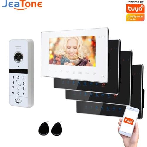 Doornanny WiFi Video Intercom Kit Villa Apartment System 1Doorbell 4Home Doorphone Video Call AHD 960P Tuya APP Remote Unlock