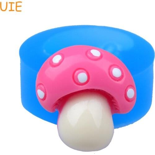 VYL043U 22.6mm Mushroom Silicone Mold - Fondant, Decorative Craft, Cabochon Candy, Chocolate, Cookie Biscuit, Resin Clay Mold