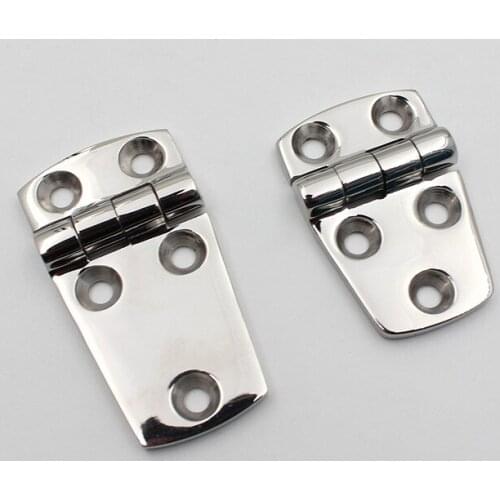 316 stainless steel mirror polished hinge, corrosion-resistant thickened yacht RV hinge