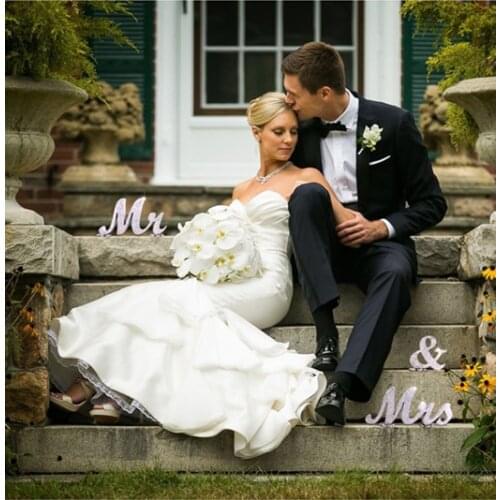 Mr and Mrs Sign Wedding decorations Mr & Mrs Sign Sweetheart Wedding Table Decorations Wooden letters Silver Glitter