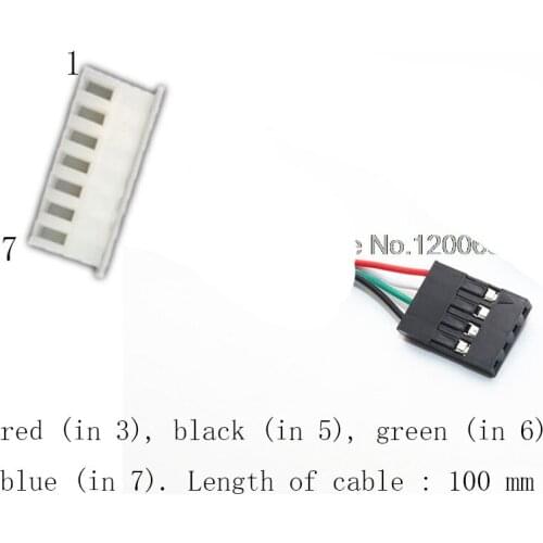 22AWG XH2.54mm spacing 10CM 2.54mm XH2.54 Pitch Female to dupont 2.54 female wire harness