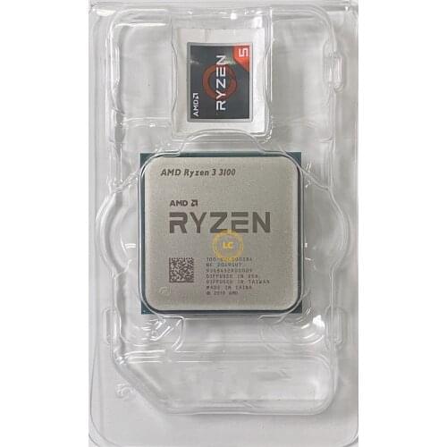 AMD Ryzen 3 3100 R3 3100 3.6 GHz Quad-Core Eight-Thread 65W CPU Processor L3=16M 100-000000284 Socket AM4 New but without cooler