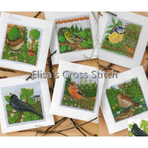 CD281 14ct DIY Invitation Greeting Card Special Popular Full Set CrossStitch Greeting Card Birthday Christmas Bird