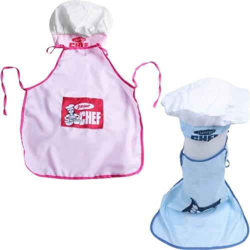 Hot Childs Kids Chef Hat Apron Cooking Baking Boy Girl Chefs Junior Gift