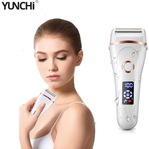 Electric Razor Epilator For Women Body Hair Remover For Face Arms Legs & Back Bikini Trimmer Painless Low Noise Rechargeable