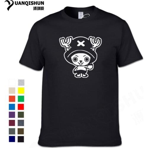 One Piece Chopper Printed T Shirts 16 Colors Summer Short Sleeve O-Neck Cotton Mens T Shirt Anime Character T-Shirt Tee Unisex