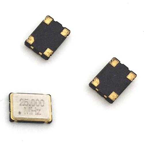 Oscillators 5pcs 50ppm 15pf 25MHz 25.000mhz 3.3V 7050 oscillator active