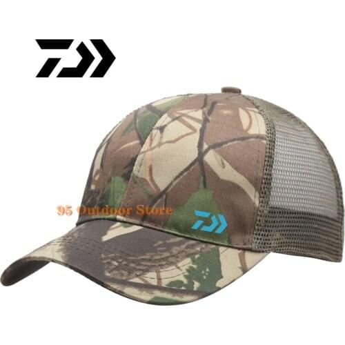 Daiwa Mens Spring Summer New Fashion Baseball Cap Unisex Men Fishing Baseball Caps Women Breathable Casual Sport Cap Sun Hat