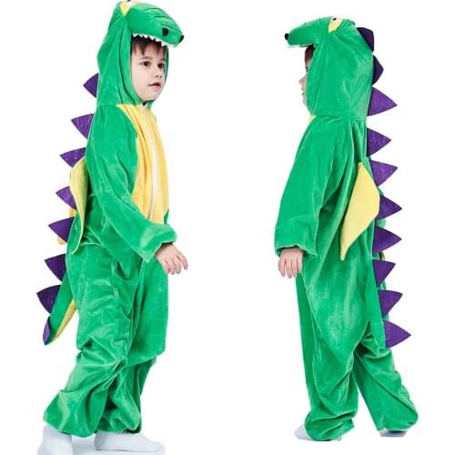 Umorden Girls Boys Dinosaur Costume Jumpsuit Kids Child Purim Halloween Birthday Carnival Fantasia Animal Themed Costumes