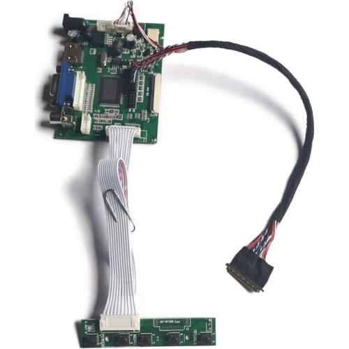 1920*1080 display controller board DIY kit 40-Pin screen fit B156HB01/B156HTN01/B156HTN02/B156HTN03 LVDS WLED 60Hz VGA+AV