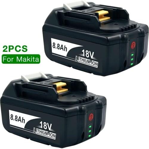 18V 8.8Ah/6.8Ah/3.5Ah Li-ion Rechargeable Battery for BL1860 BL1850 BL1840 BL1830 BL1820 194204-5 LXT-400 Cordless Drill Tools