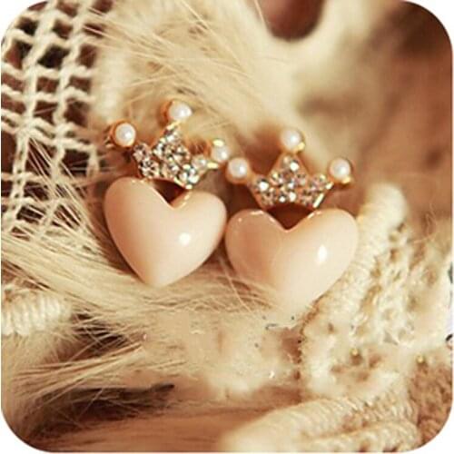 Small Fresh Water Available In Lovely All-match Love Heart Ear Earring Jewelry Wholesale High-grade ERN-10641