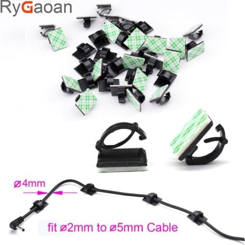 RyGaoan 30 piece Multifunctional Adhesive Car Charger Line Holder USB Cable Car Clip Interior Accessories Auto Fastener & Clip