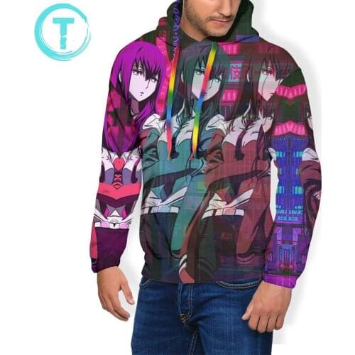 Steins Gate Hoodie Steins Gate Hoodies Men Over Size Pullover Hoodie Streetwear Winter Long Sleeve Hoodies