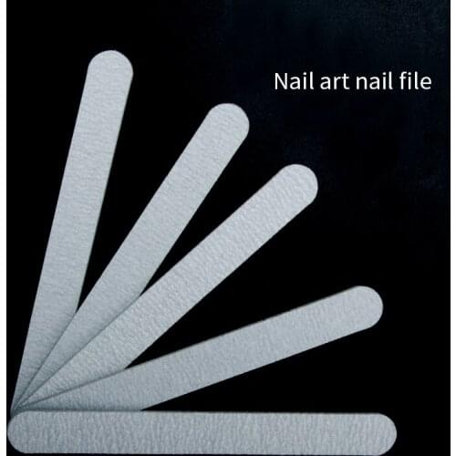 5pcs/Lot Sandpaper Nail File Double Side Nail Sanding Buffer Block Set Grey Nail Files for UV Gel Polish Manicure Nail Art Tool