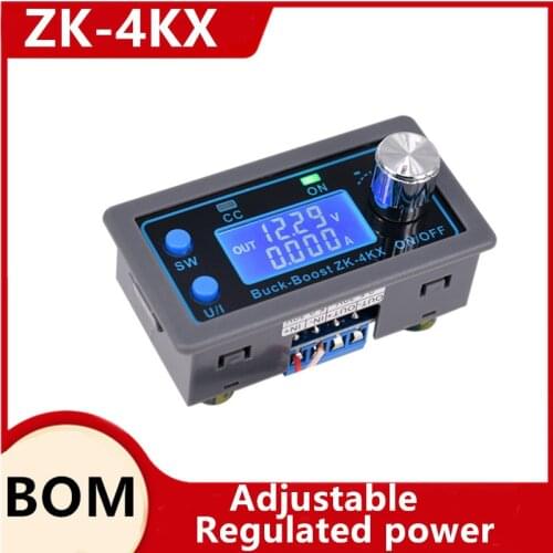 ZK-4KX DC DC Buck Boost Converter CC CV 0.5-30V 4A 5V 6V 12V 24V Power Module Adjustable Regulated laboratory power supply