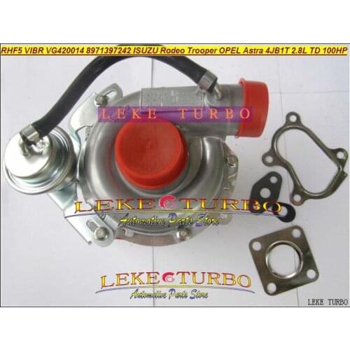 Turbo RHF5 8971397243 4T-504 VA420014 VB420014 VF420014 VG420014 Turbocharger For ISUZU Rodeo For VAUXHALL 98-04 4JB1T 4JB1 2.8L